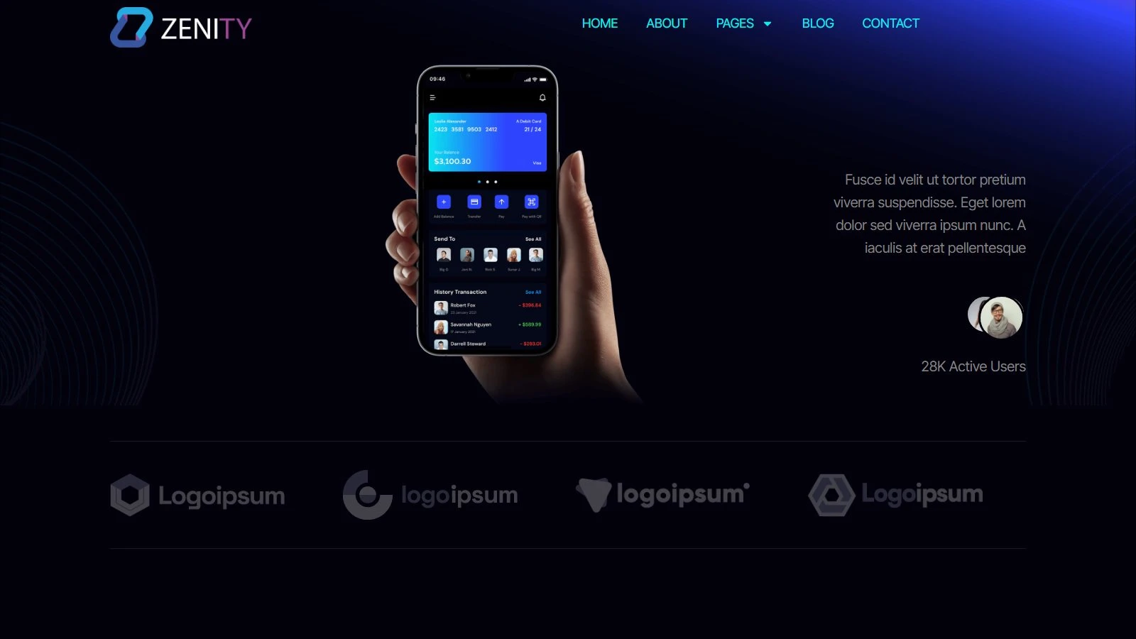 CUIWP08 · 金融科技 App 产品网站