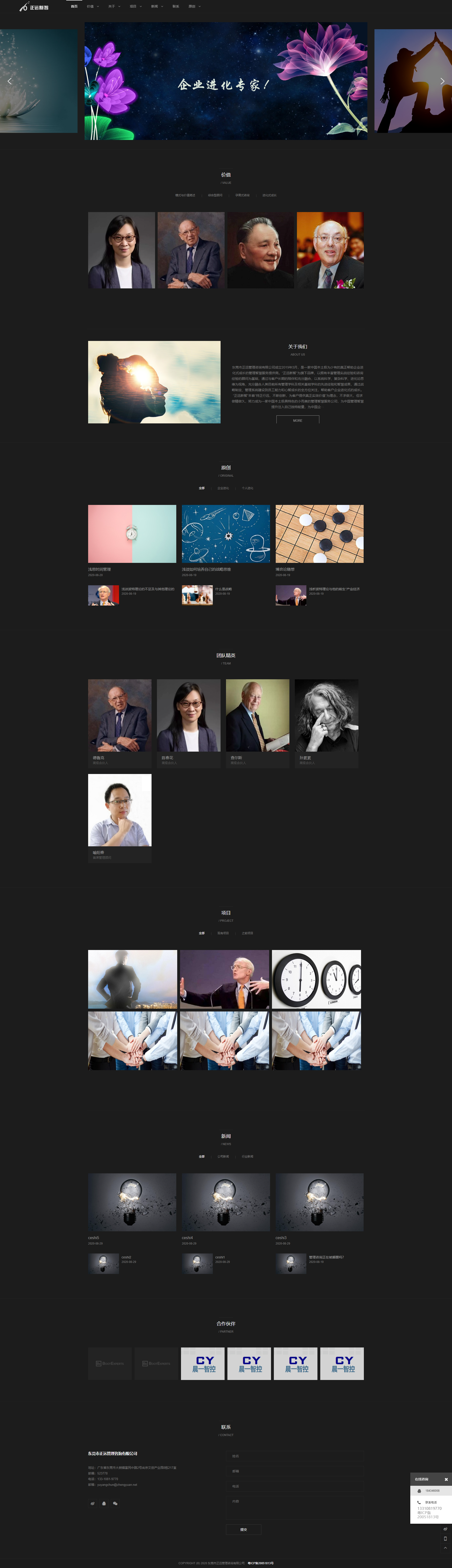 企业教育类网页鉴赏